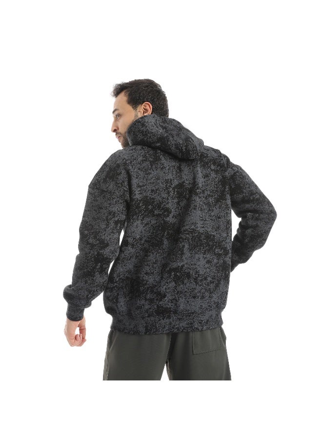 Defect Men's printed oversized hoodie - Image 2